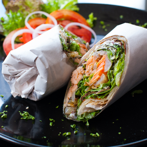 Wrap mit pochiertem Ei und Räucherlachs - CoGAP